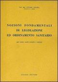 Nozioni fondamentali di legislazione e ordinamento sanitario