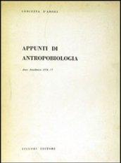 Appunti di antropobiologia