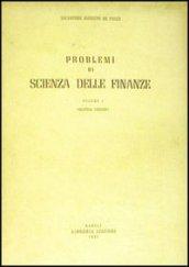 Problemi di scienza delle finanze. 1.