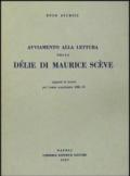 Avviamento alla lettura della Délie di M. Scève