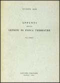 Appunti dalle lezioni di fisica terrestre