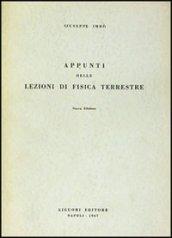 Appunti dalle lezioni di fisica terrestre