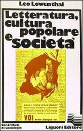 Letteratura, cultura popolare e società