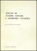 Appunti di algebra lineare e geometria analitica