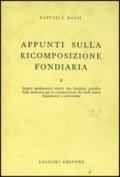 Appunti sulla ricomposizione fondiaria: 2