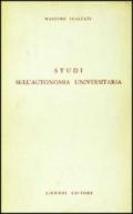 Studi sull'autonomia universitaria