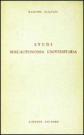 Studi sull'autonomia universitaria