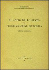 Bilancio dello Stato e programmazione economica