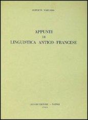 Appunti di linguistica antico-francese