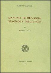 Manuale di filologia spagnola medievale: 3