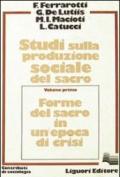 Studi sulla produzione sociale del sacro: 1