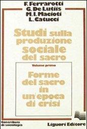 Studi sulla produzione sociale del sacro: 1