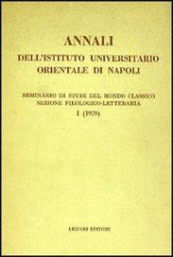Annali dell'Istituto universitario orientale di Napoli. Vol. 1