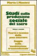 Studi sulla produzione sociale del sacro. 2.