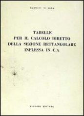 Tabelle per il calcolo diretto della sezione rettangolare inflessa in C. A.