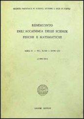 Rendiconto dell'Accademia delle scienze fisiche e matematiche. Serie IV. 48.Anno 1980-1981