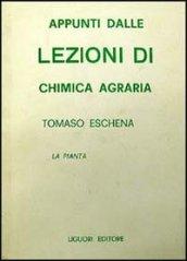 Appunti dalle lezioni chimica agraria. La pianta