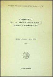 Rendiconto dell'Accademia delle scienze fisiche e matematiche. Serie IV. 51.Anno 1984
