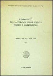 Rendiconto dell'Accademia delle scienze fisiche e matematiche. Serie IV. 51.Anno 1984