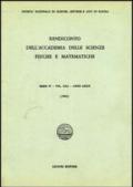 Rendiconto dell'Accademia delle scienze fisiche e matematiche. Serie IV. 52.Anno 1985