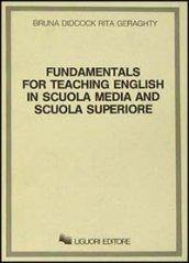 Fundamentals for teaching English in scuola media and scuola superiore