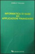 Informatica di base ed applicazioni finanziarie