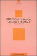 Istituzioni di banca, credito e finanza