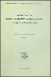 Rendiconto dell'Accademia delle scienze fisiche e matematiche. Serie IV. 55.Anno 1988