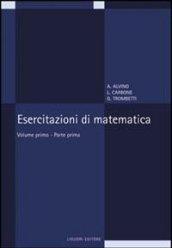 Esercitazioni di matematica. 1.