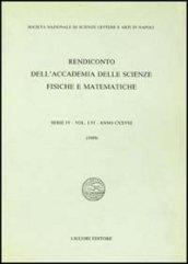 Rendiconto dell'Accademia delle scienze fisiche e matematiche. Serie IV. 56.Anno 1989