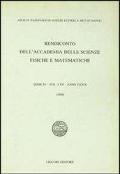 Rendiconto dell'Accademia delle scienze fisiche e matematiche. Serie IV. 57.Anno 1990