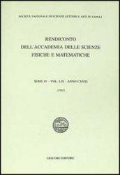 Rendiconto dell'Accademia delle scienze fisiche e matematiche. Serie IV. 59.Anno 1991