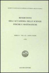 Rendiconto dell'Accademia delle scienze fisiche e matematiche. Serie IV. 60.Anno 1993