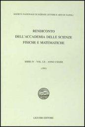 Rendiconto dell'Accademia delle scienze fisiche e matematiche. Serie IV. 60.Anno 1993