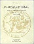 L' Europe de Montesquieu. Actes du Colloque (Genes, 26-29 mai 1993)