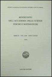 Rendiconto dell'Accademia delle scienze fisiche e matematiche. Serie IV. 62.Anno 1995