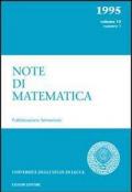 Note di matematica. Vol. 15\1