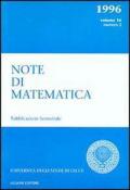 Note di matematica. Vol. 16\2