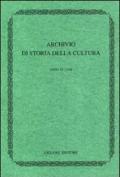 Archivio di storia della cultura (1998)