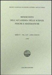 Rendiconto dell'Accademia delle scienze fisiche e matematiche. Serie IV. 65.Anno 1998