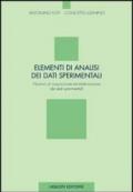 Elementi di analisi dei dati sperimentali. Nozioni ed acquisizione ed elaborazione dei dati sperimentali