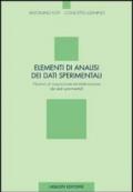 Elementi di analisi dei dati sperimentali. Nozioni ed acquisizione ed elaborazione dei dati sperimentali