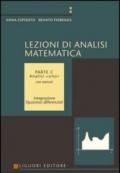 Lezioni di analisi matematica. 3.Analisi uno. Con esercizi