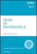 Note di matematica. 19.