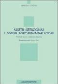 Assetti istituzionali e sistemi agroalimentari locali. Problemi teorici e evidenza empirica