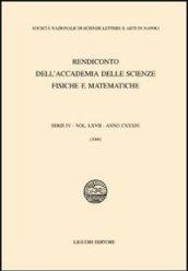 Rendiconto dell'Accademia delle scienze fisiche e matematiche. Serie IV. 67.Anno 2000