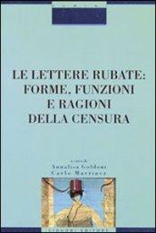 Le lettere rubate: forme, funzioni e ragioni della censura