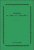Archivio di storia della cultura (2003)
