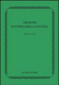 Archivio di storia della cultura (2003)