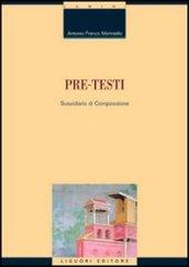 Pre-testi. Sussidiario di composizione